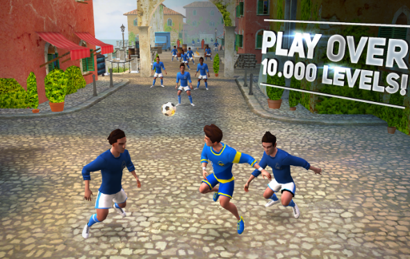 Gameplay screenshot from skilltwins football game 2 for Android