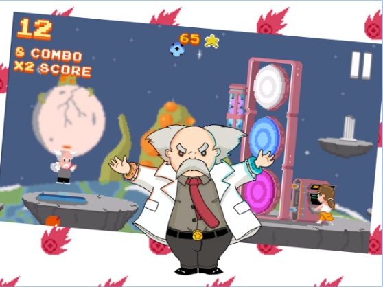 Gameplay screenshot from skilly shooterstars for Android