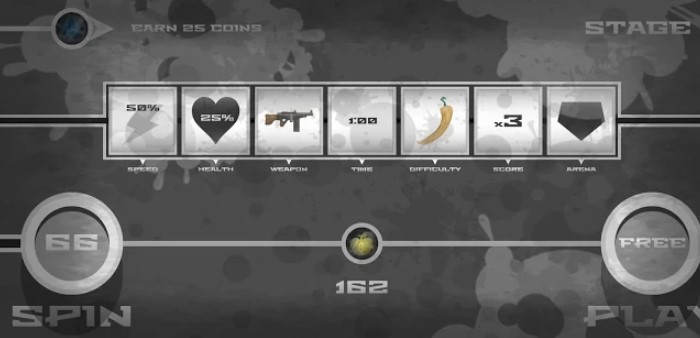 Gameplay screenshot from skull carnage top down shooter for Android