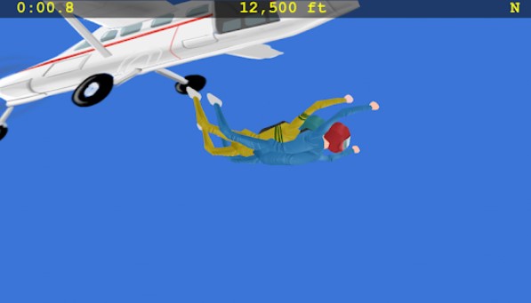 Gameplay screenshot from skydiving fever for Android