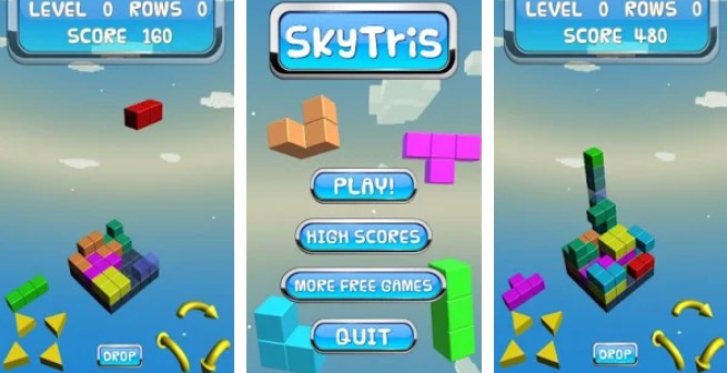 Gameplay screenshot from skytris 3d for Android