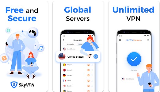 Gameplay screenshot from skyvpn fast secure vpn for Android