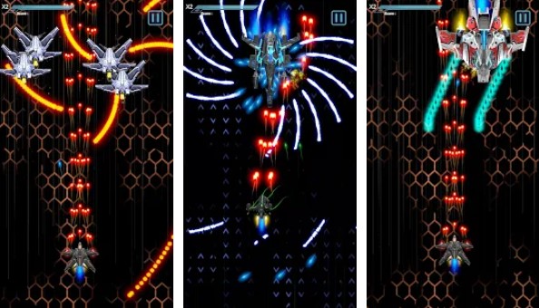 Gameplay screenshot from slayer chaos shmup pro digital space shooter for Android
