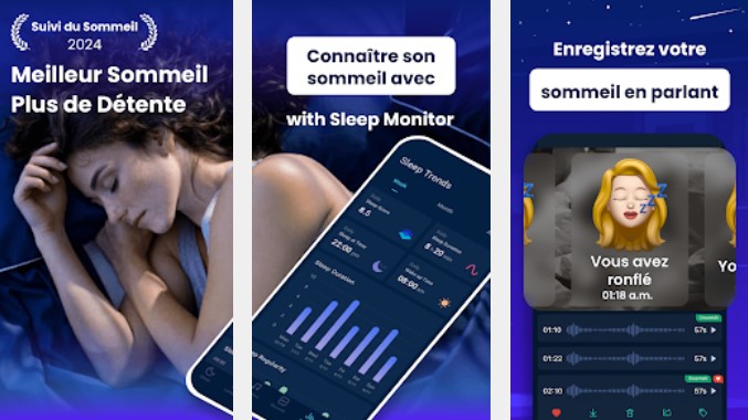 Gameplay screenshot from sleep monitor sleep tracker premium for Android