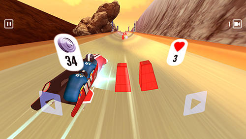 Gameplay screenshot from sleigh champion winter sports for Android