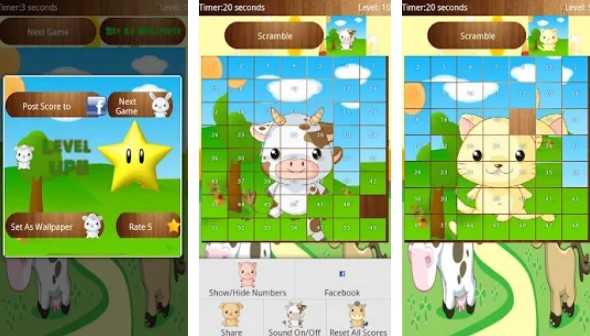 Gameplay screenshot from sliding block puzzle for Android