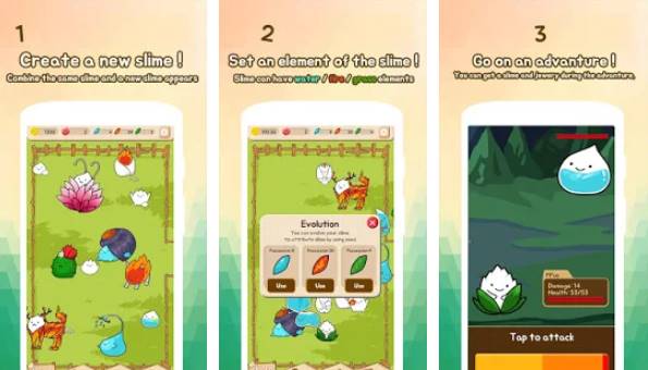 Gameplay screenshot from slime evolution for Android