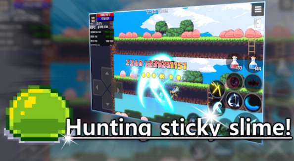 Gameplay screenshot from slime rpg glassic rpg game for Android