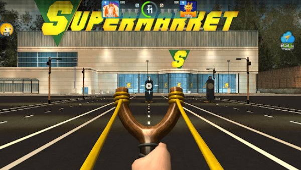 Gameplay screenshot from slingshot championship for Android