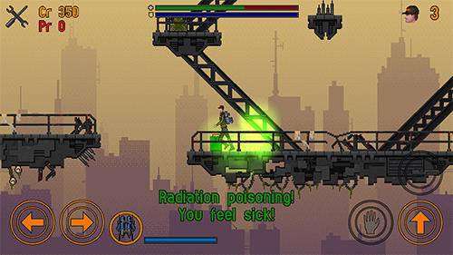 Gameplay screenshot from slip gear jet pack wasteland for Android