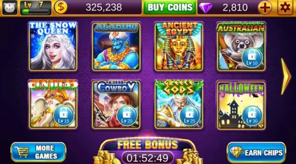 Gameplay screenshot from slots ice world free casino slot machines for Android