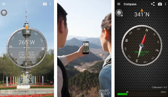 Gameplay screenshot from smart compass pro for Android