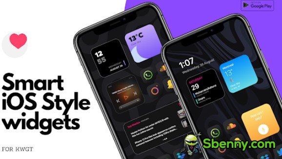 widgets intelligents de style iOS