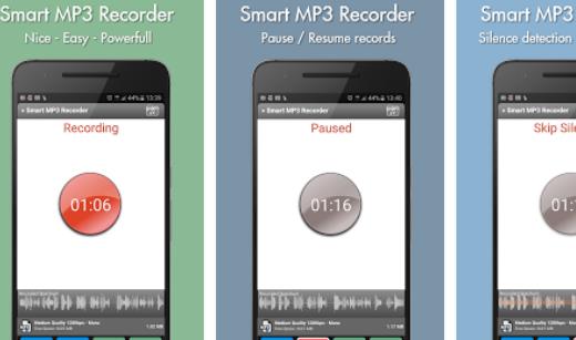 Gameplay screenshot from smart mp3 recorder for Android