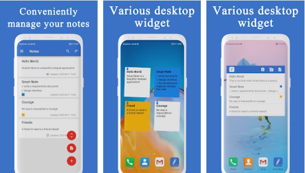 Gameplay screenshot from smart note notes notepad todo reminder free for Android
