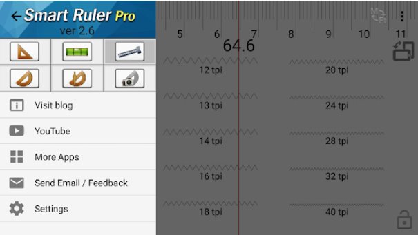 Gameplay screenshot from smart ruler pro for Android