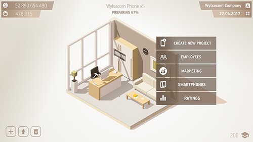 Gameplay screenshot from smartphone tycoon for Android
