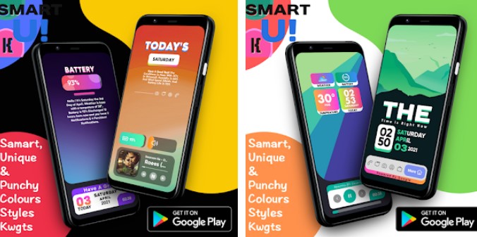 Gameplay screenshot from smartui kwgt for Android