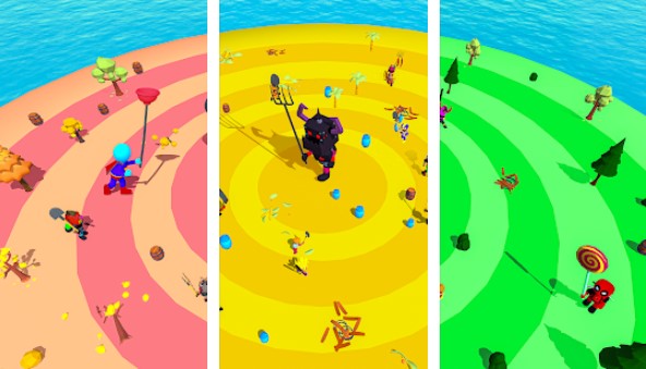 Gameplay screenshot from smashers io fun io games for Android