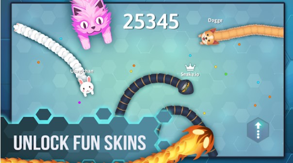 Gameplay screenshot from snake io fun addicting arcade battle io games for Android