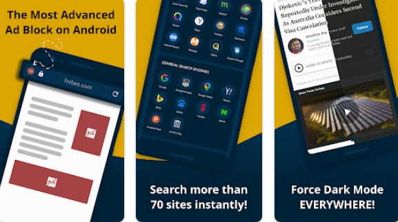 snap search prywatna przeglądarka APK Android