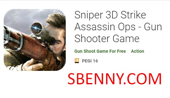 sniper 3d strike moordenaar ops schietspel
