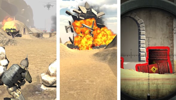 Gameplay screenshot from sniper attack 3d shooting games for Android