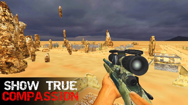 Gameplay screenshot from sniper battle call of commando shooting games 3d for Android