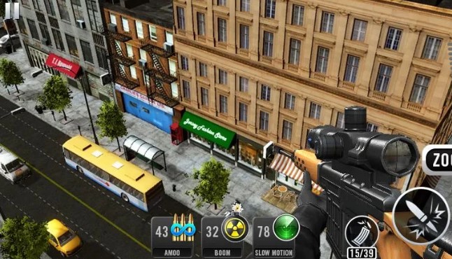 Gameplay screenshot from sniper shot 3d call of snipers for Android