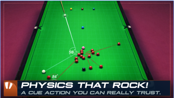 Gameplay screenshot from snooker stars for Android