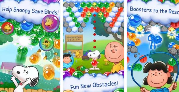 Gameplay screenshot from snoopy pop for Android