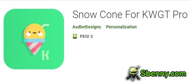 snow cone for kwgt pro