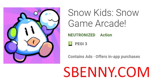 neve crianças arcade jogo de neve