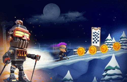 Gameplay screenshot from snow trial for Android