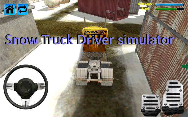 simulateur de chauffeur de camion de neige