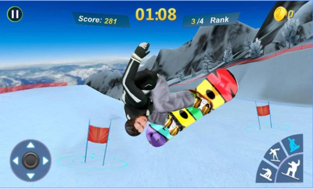 Gameplay screenshot from snowboard master 3d for Android