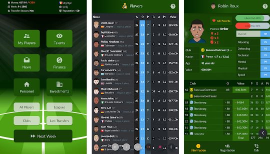 Gameplay screenshot from Football Agent for Android