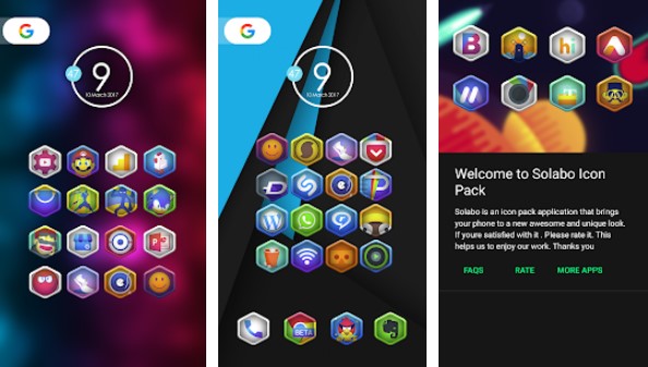 Gameplay screenshot from solabo icon pack for Android