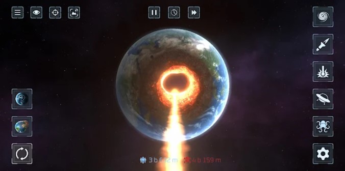 Gameplay screenshot from solar smash for Android