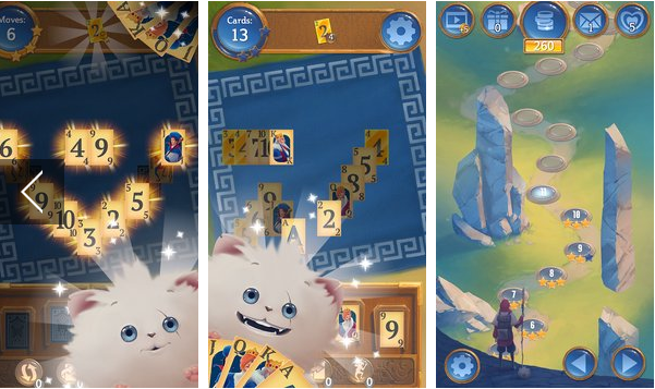 Gameplay screenshot from solitaire adventures card game for Android