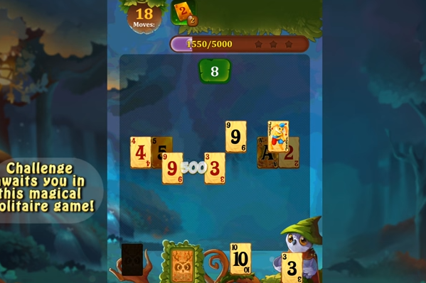 Gameplay screenshot from solitaire dream forest cards for Android