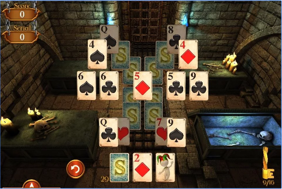 Gameplay screenshot from solitaire dungeon escape for Android