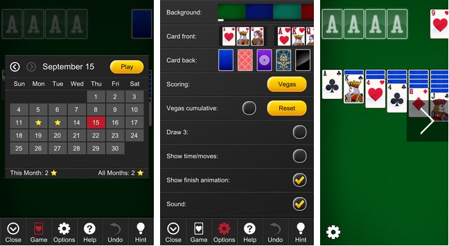 Gameplay screenshot from solitaire epic for Android