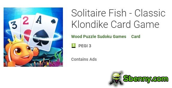 solitario pez clásico klondike juego de cartas