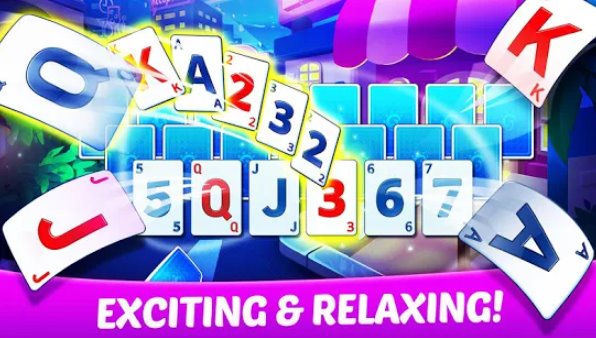 Gameplay screenshot from solitaire genies solitaire classic card games for Android