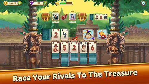 Gameplay screenshot from solitaire treasure hunt for Android