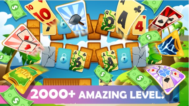 Gameplay screenshot from solitaire tripeaks offline free card games for Android