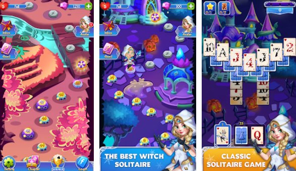Gameplay screenshot from solitaire wonderland adventure for Android