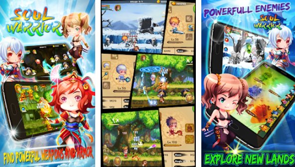 Gameplay screenshot from soul warriors rpg adventure for Android
