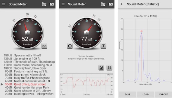 Gameplay screenshot from sound meter pro for Android